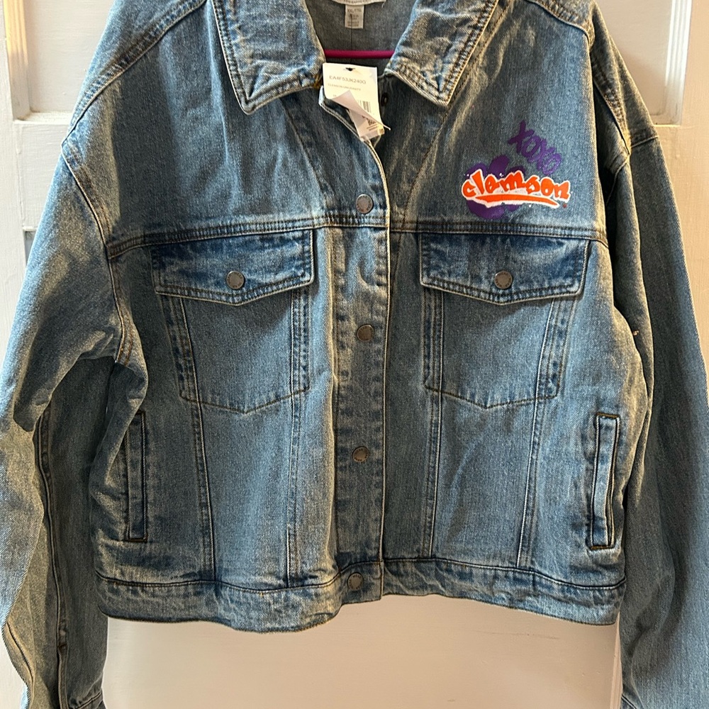 Clemson Denim Jacket (WEAR by Erin Andrews) NWT